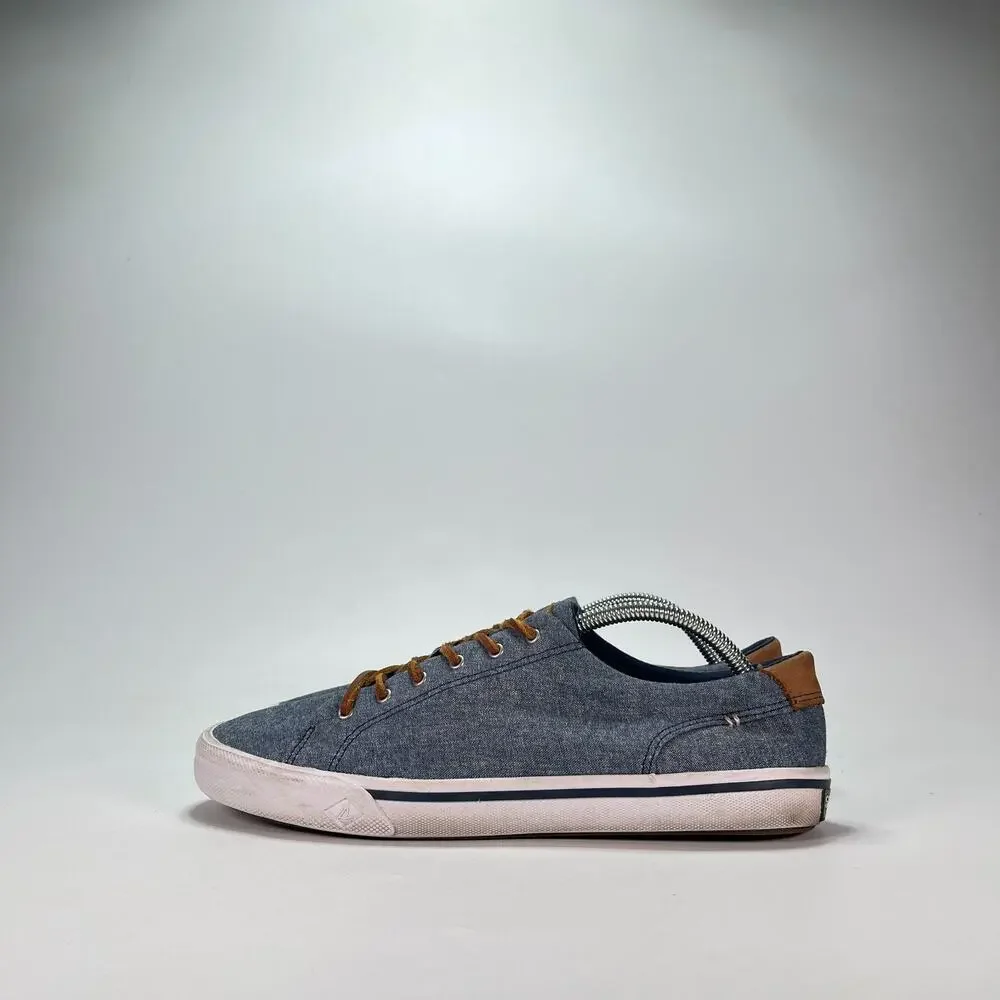 Sperry Striper II CVO Blue Canvas Classic Low Top Sneakers STS18298 Men's Sz 9.5